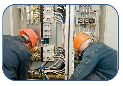 Two Electricians working together